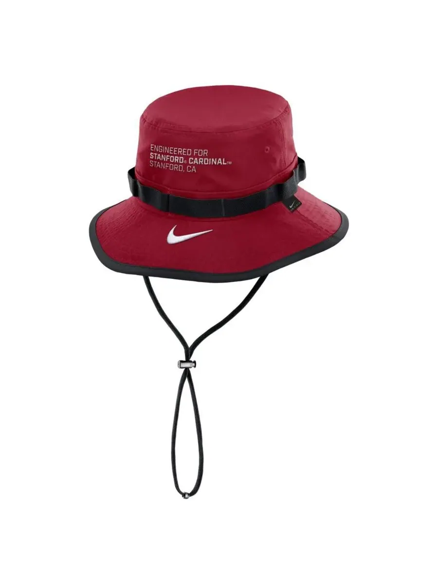 Мужская панама Cardinal Stanford Cardinal 2025 Sideline Apex Boonie Performance Nike — изображение 2 из 2, красный