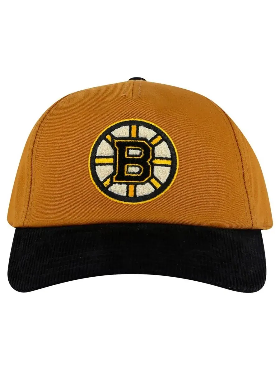 American Needle Мужская регулируемая кепка Boston Bruins — изображение 1 из 2, бежевый черный