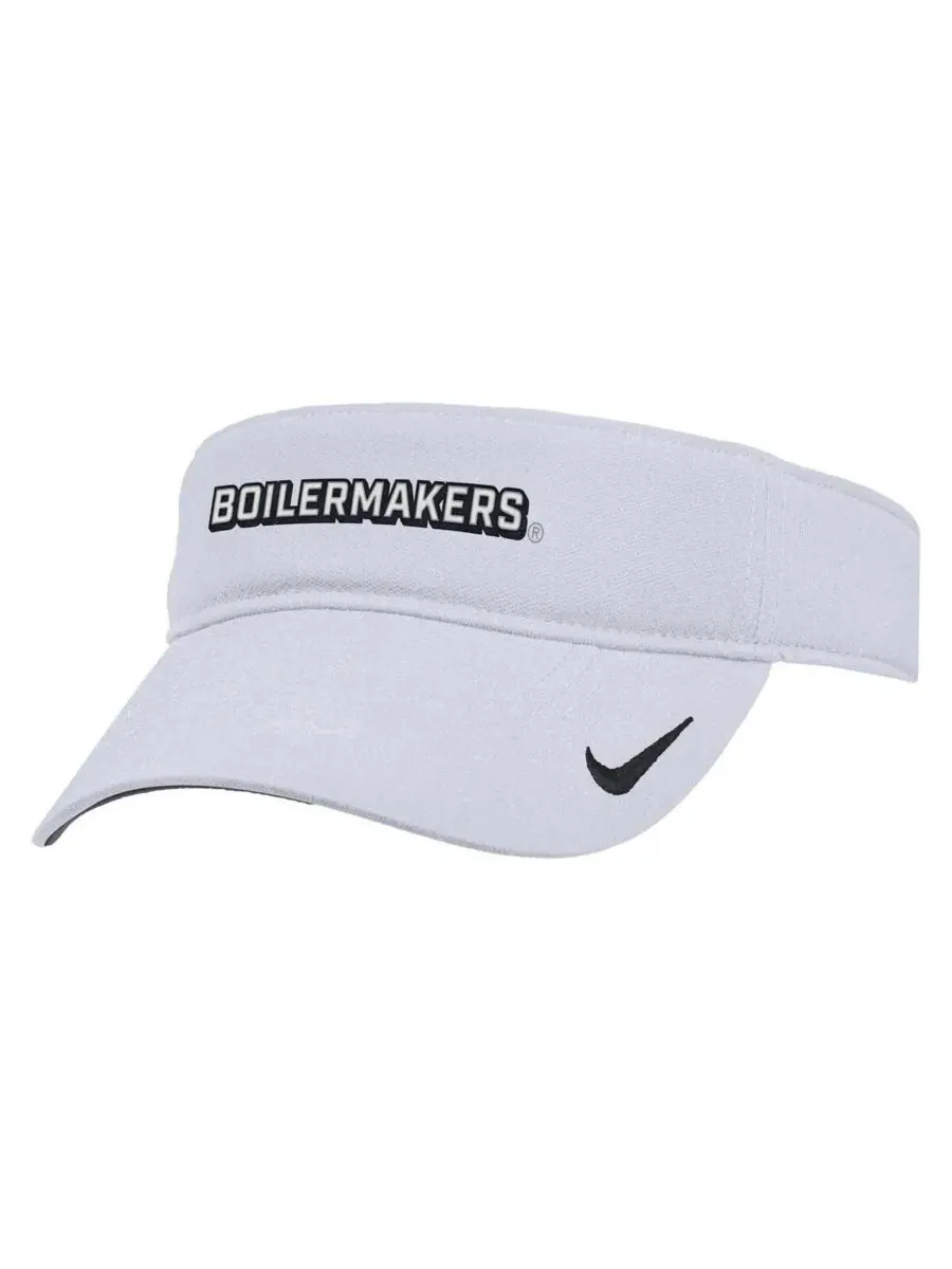 Nike Мужская белая регулируемая козырек Purdue Boilermakers 2025 On-Field Ace Performance