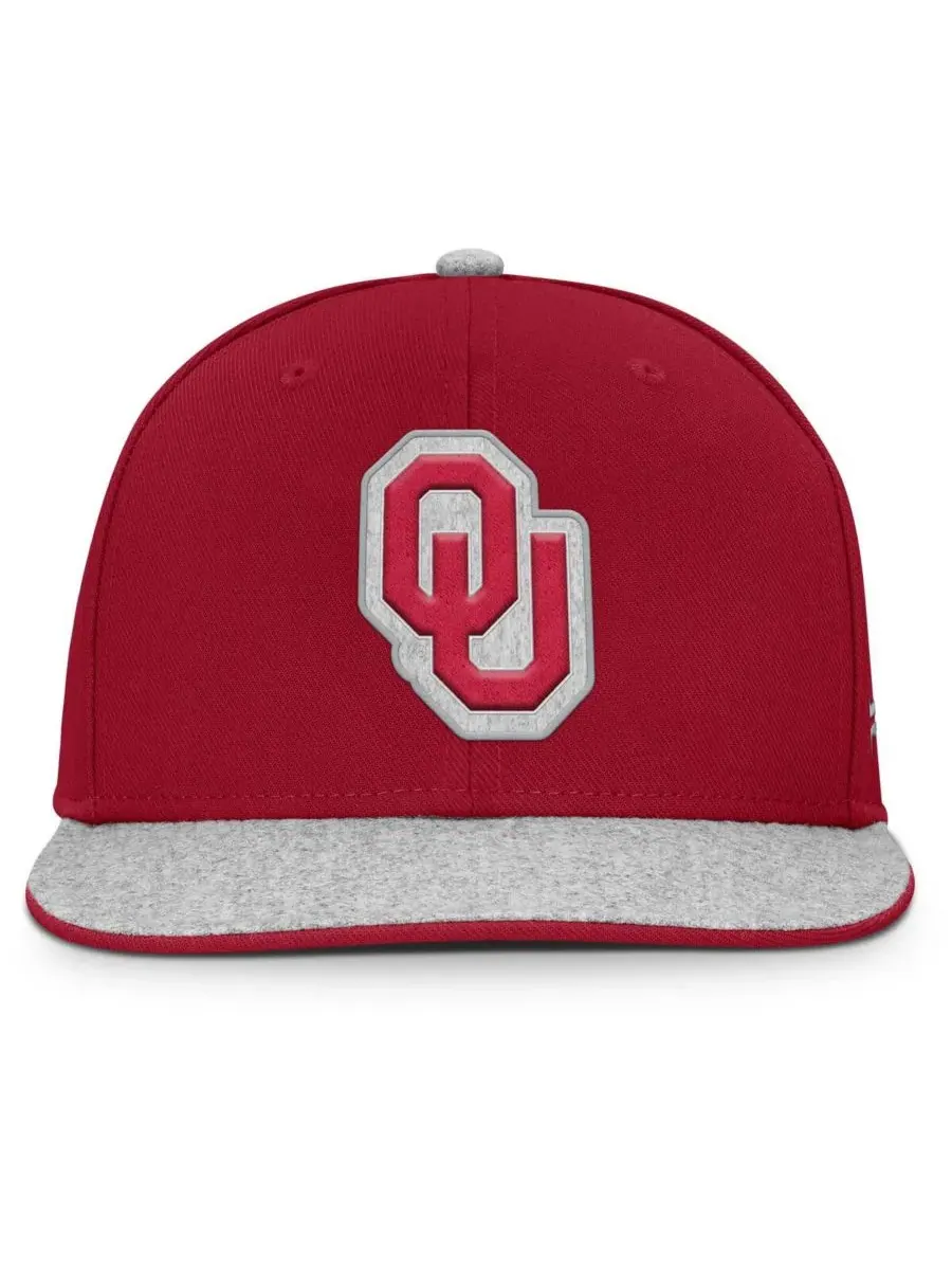 Fanatics Мужская кепка-снепбэк цвета малиновой команды Oklahoma Sooners из Лодена — изображение 2 из 4, красный