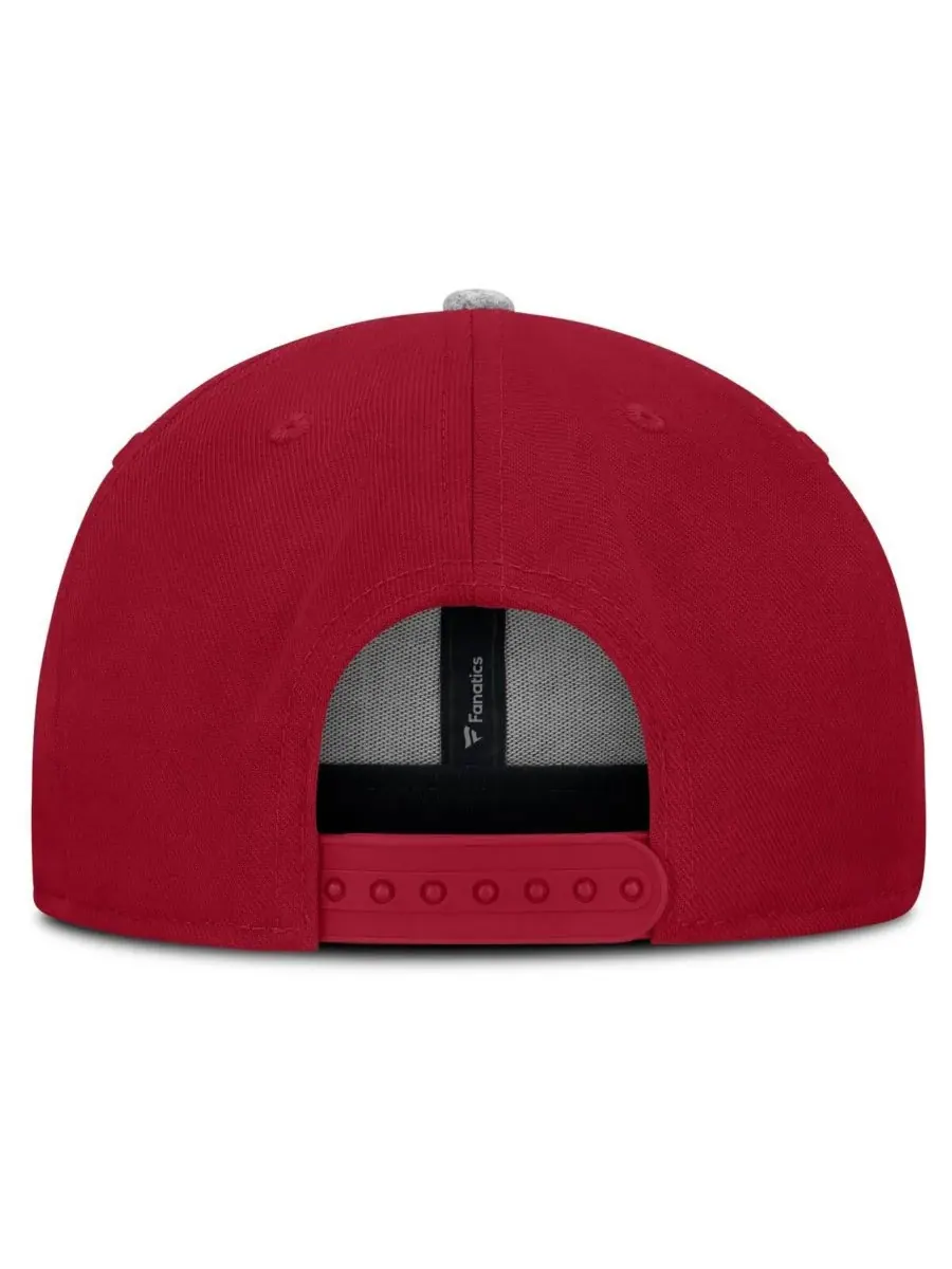 Fanatics Мужская кепка-снепбэк цвета малиновой команды Oklahoma Sooners из Лодена — изображение 4 из 4, красный