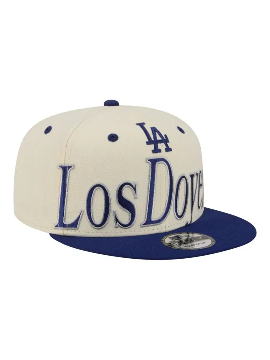Кепка с эмблемой Los Angeles Dodgers, Oversized Slogan 9FIFTY New Era — изображение 1 из 5, бежевый