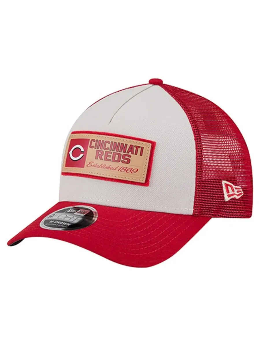 Кепка-тракер Text A-Frame Trucker 9FORTY New Era — изображение 1 из 5, красный