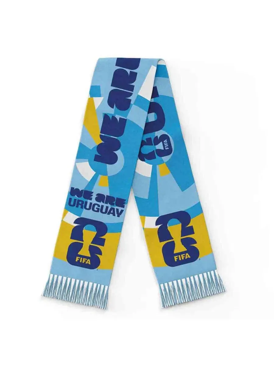 Шарф Uruguay FIFA World Cup 2026 Federation Global Scarves — изображение 1 из 2, светлый синий желтый