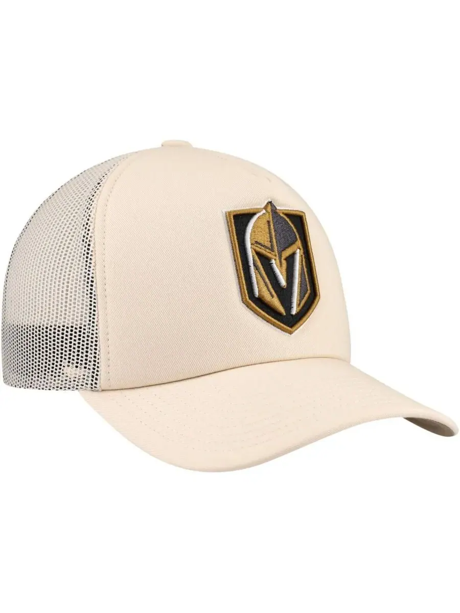 Mitchell & Ness Мужская кремовая кепка-тракер Vegas Golden Knights с регулируемой посадкой и — изображение 2 из 4, бежевый