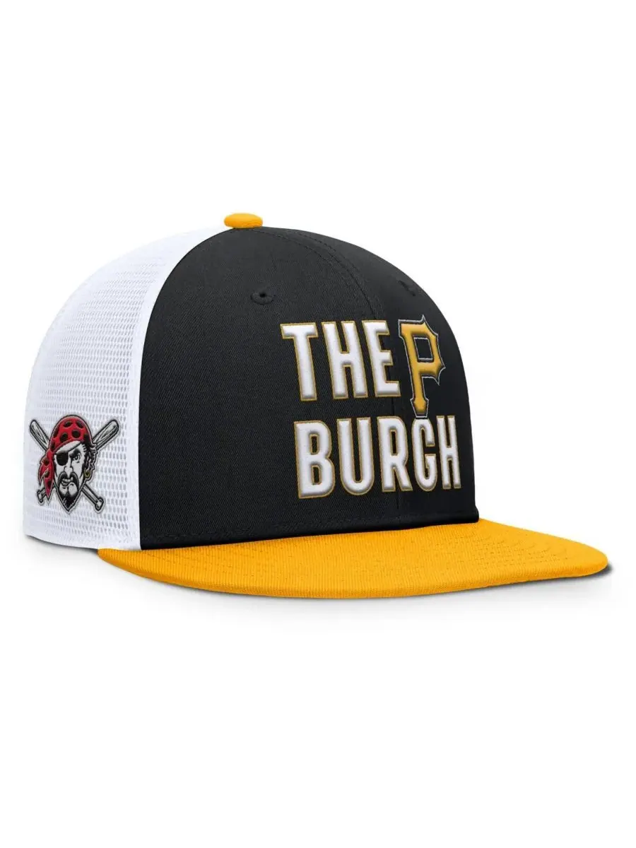 Nike Мужская черная бейсболка Pittsburgh Pirates Pro Trucker Snapback — изображение 1 из 4, черный
