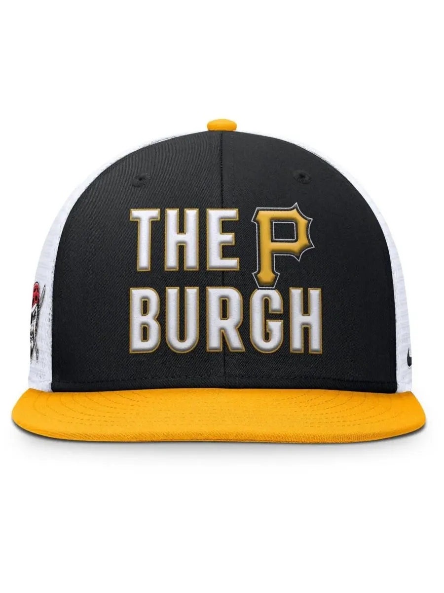 Nike Мужская черная бейсболка Pittsburgh Pirates Pro Trucker Snapback — изображение 4 из 4, черный
