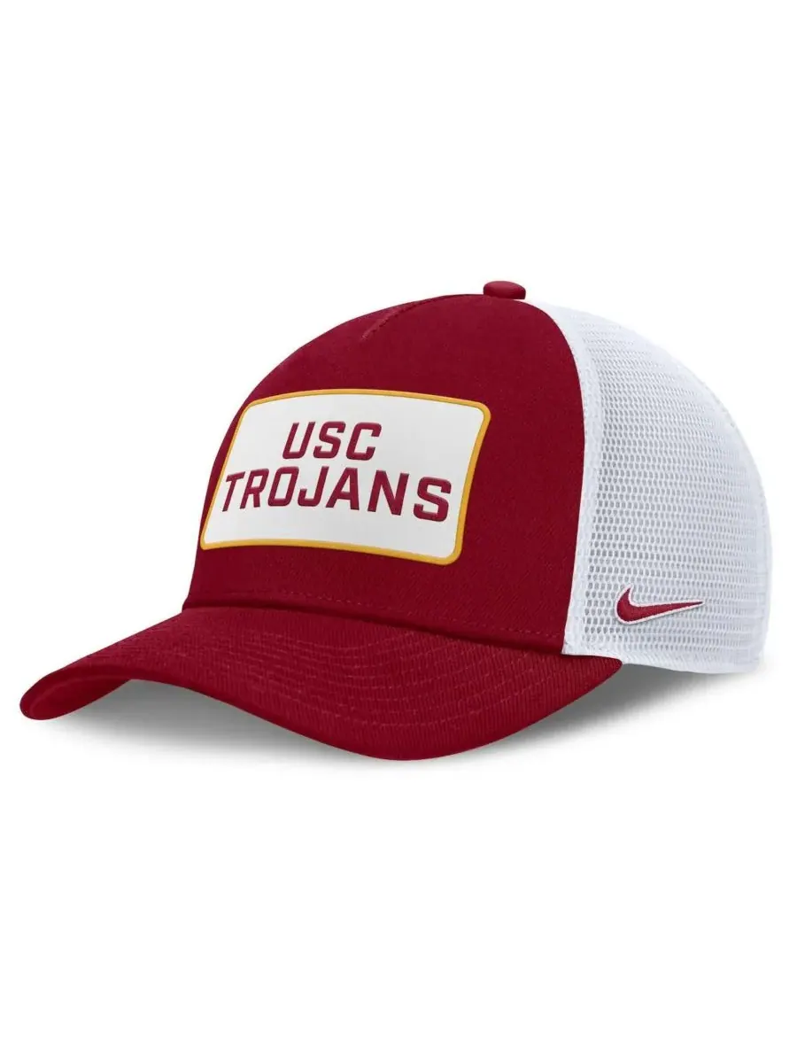 Nike Мужская регулируемая бейсболка-тракер с нашивкой USC Trojans 2025 On-Field Rise Patch — изображение 1 из 4, белый