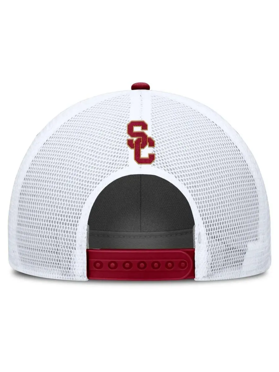 Nike Мужская регулируемая бейсболка-тракер с нашивкой USC Trojans 2025 On-Field Rise Patch — изображение 4 из 4, белый