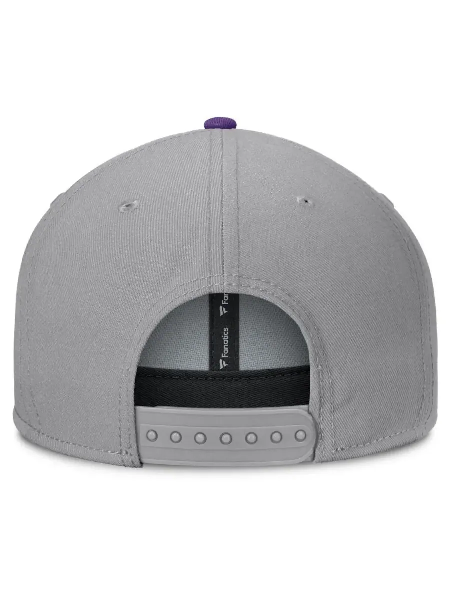 Fanatics Мужская серая бейсболка Washington Huskies Duo Snapback — изображение 4 из 4, серый