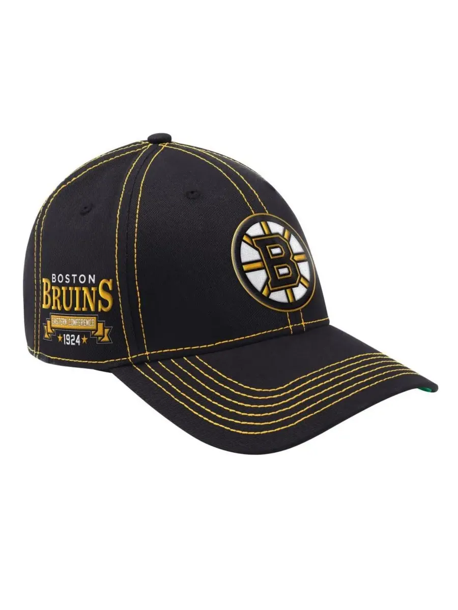 Starter Мужская черная регулируемая кепка Boston Bruins Sphere II — изображение 1 из 4, черный
