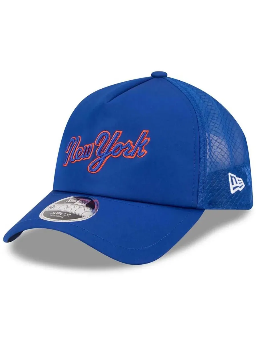 Кепка-тракер с вышитым логотипом New York Mets New Era — изображение 1 из 4, королевский