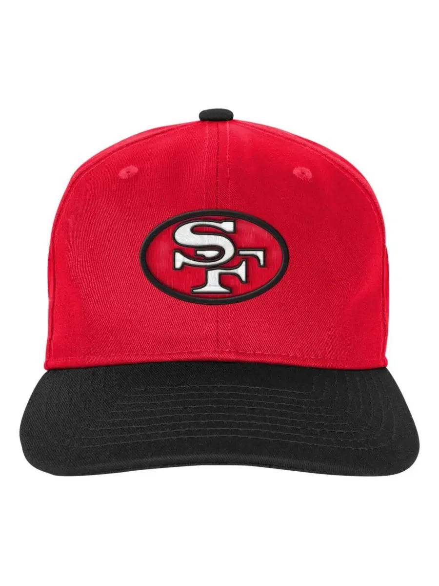 Детская бейсболка Scarlet San Francisco 49ers True Retro с регулируемым размером для мальчиков и — изображение 3 из 3, алый