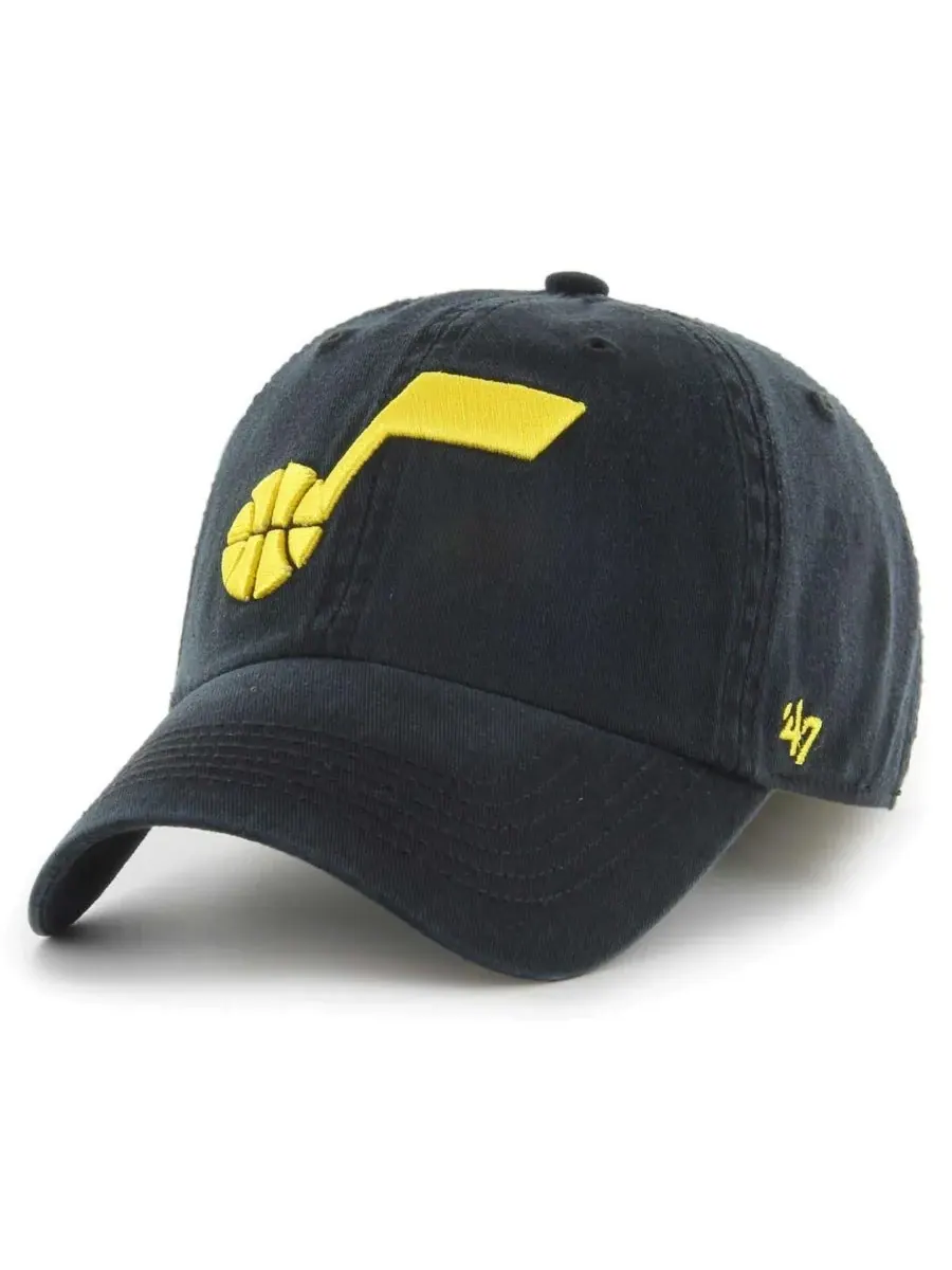'47 Brand Мужская черная бейсболка Utah Jazz Classic Franchise Fitted Hat — изображение 1 из 2, черный