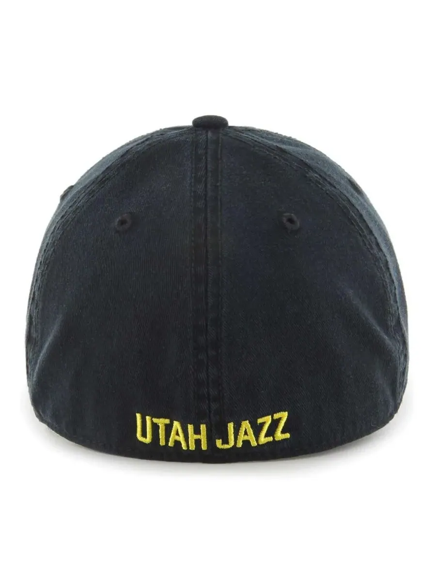 '47 Brand Мужская черная бейсболка Utah Jazz Classic Franchise Fitted Hat — изображение 2 из 2, черный