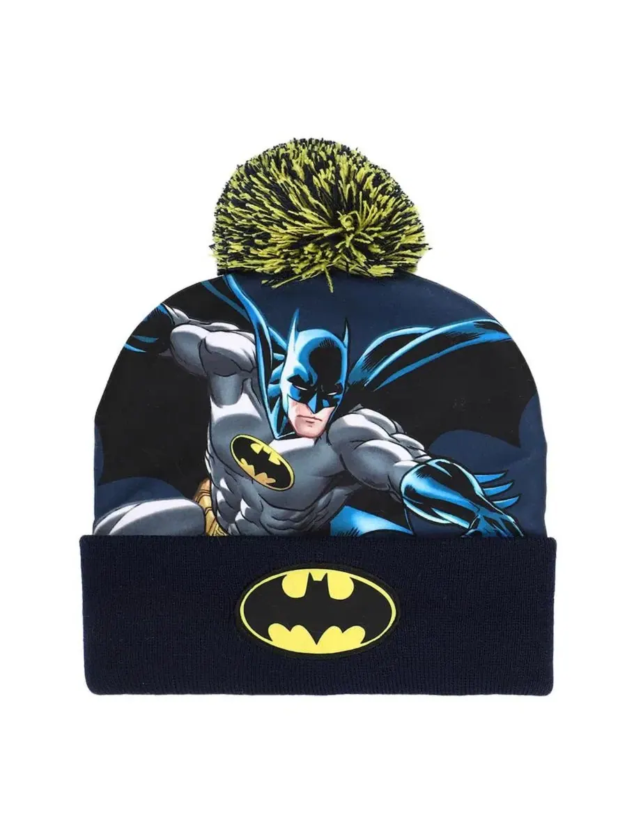 Комплект из шапки и перчаток для мальчика Batman — изображение 5 из 5, мульти