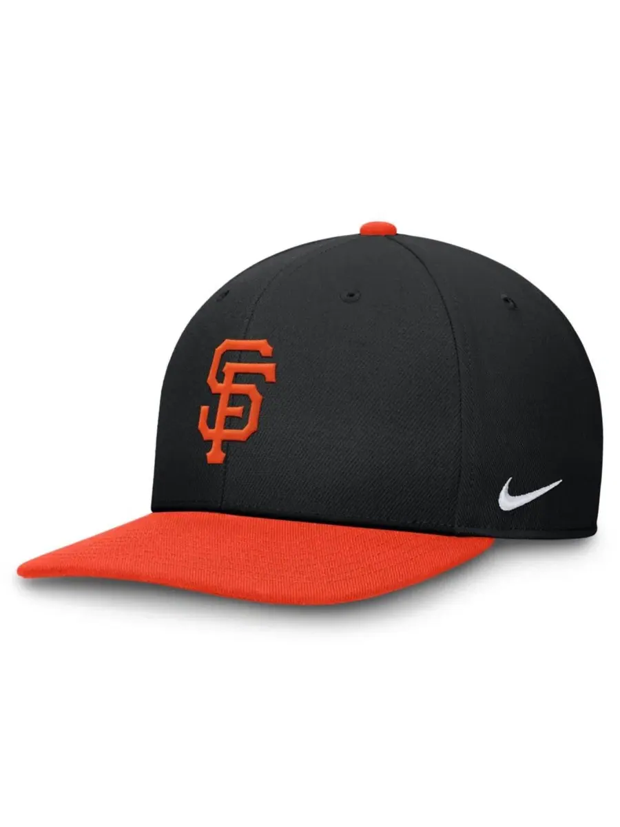 Бейсболка Nike Pro Dri-FIT с вышивкой San Francisco Giants — изображение 1 из 4, черный оранжевый