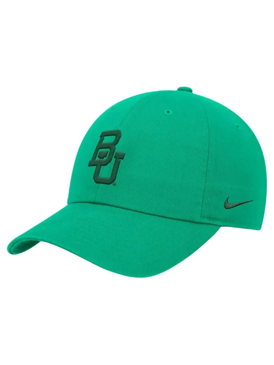 Nike Мужская зеленая регулируемая кепка Baylor Bears Club — изображение 1 из 2, зеленый