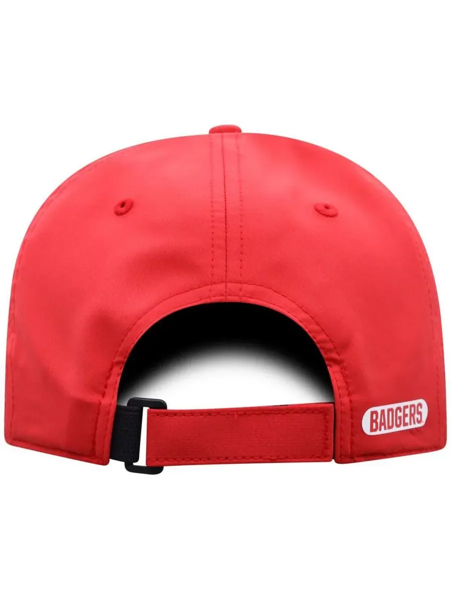 Top of the World Мужская красная регулируемая кепка Wisconsin Badgers Victory Trainer — изображение 4 из 4, красный
