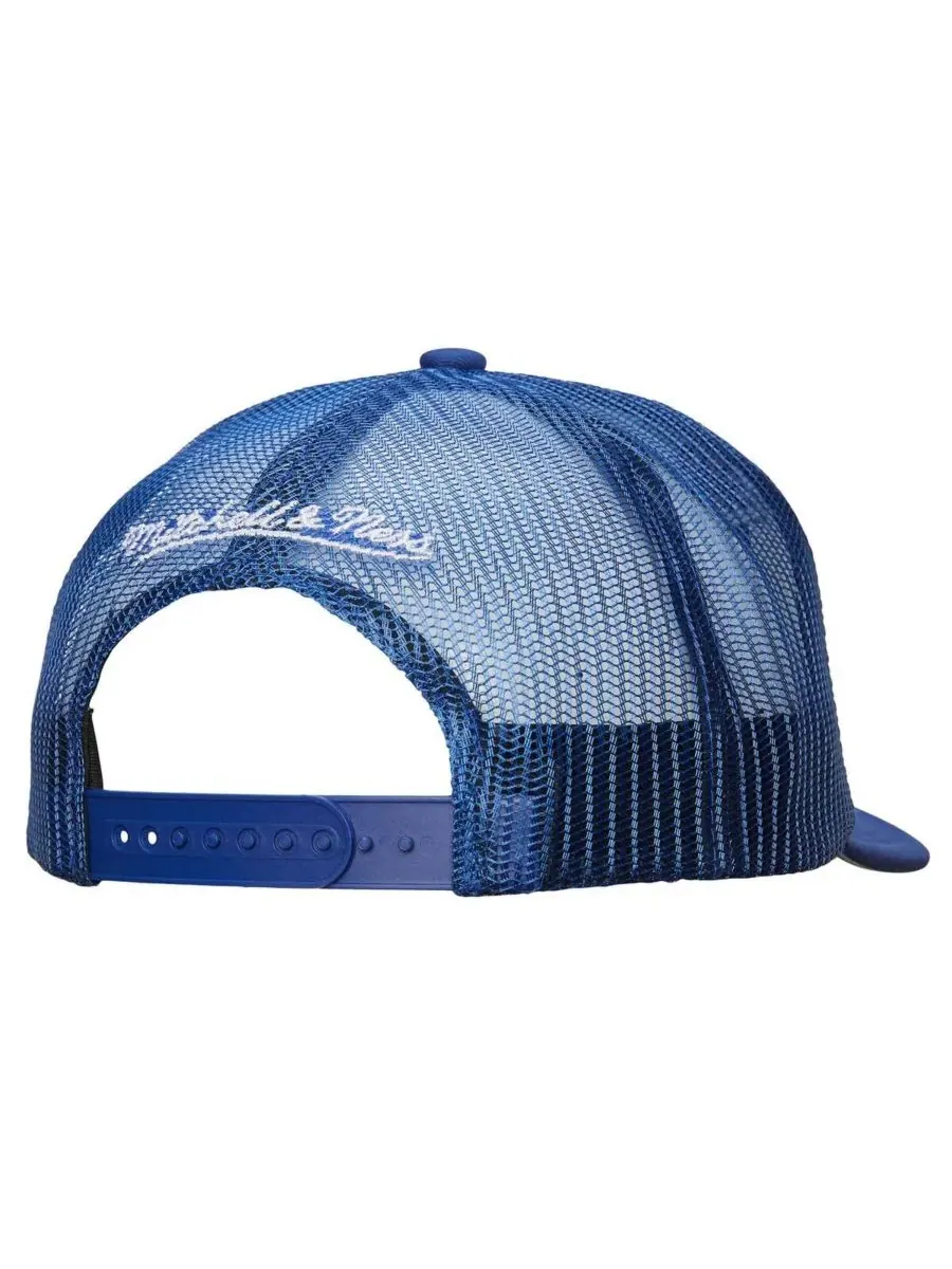 Mitchell & Ness Мужская бело-синяя регулируемая бейсболка New York Rangers Gridlock Trucker — изображение 2 из 2, белый синий