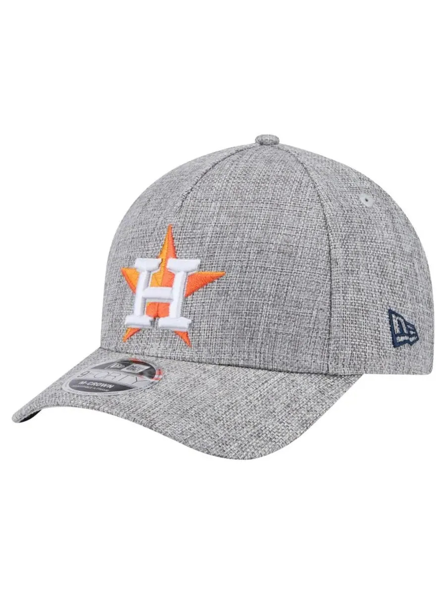 New Era Мужская серая хлопковая кепка Houston Astros с регулируемой высотой, размер M, форма — изображение 1 из 4, серый