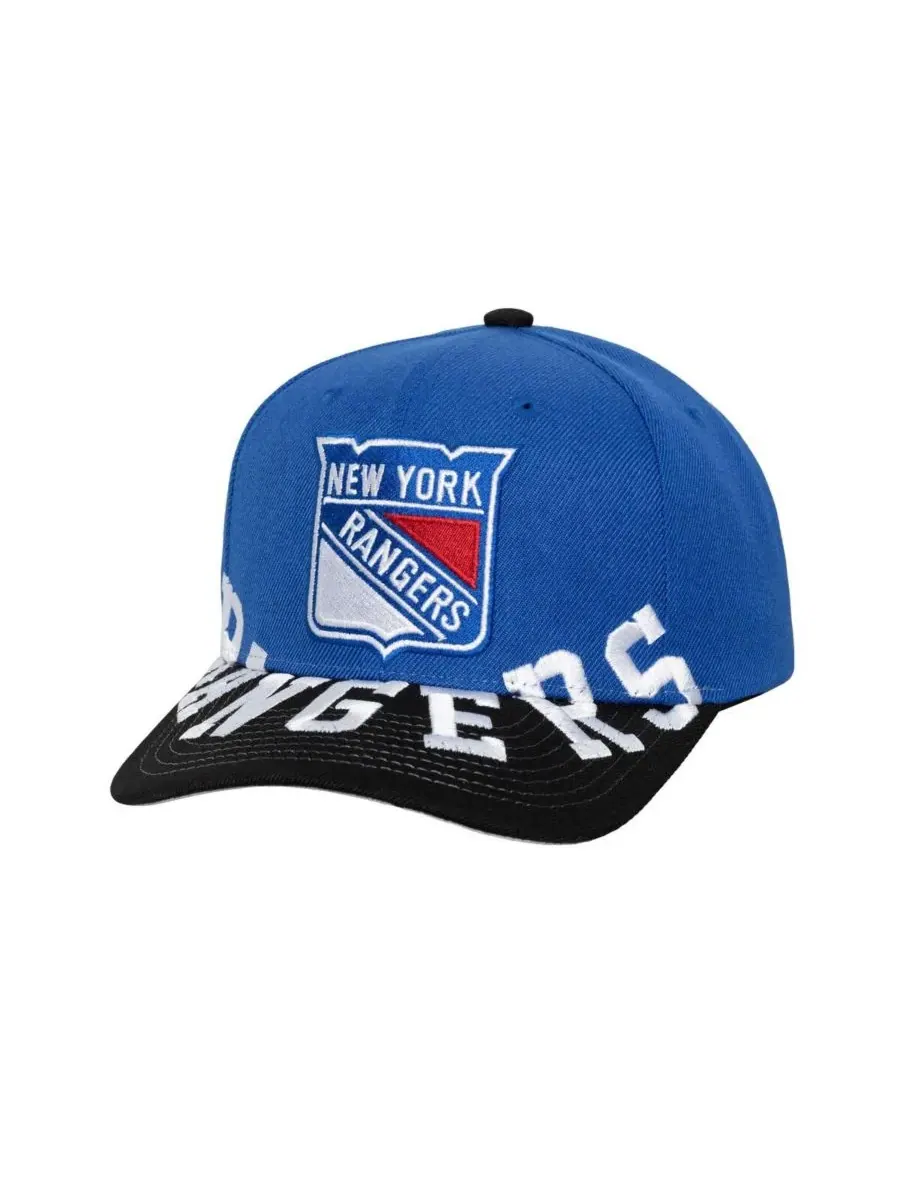 Mitchell & Ness Мужская сине-черная бейсболка New York Rangers Underarch Two-Tone Pro Crown Snapback — изображение 1 из 2