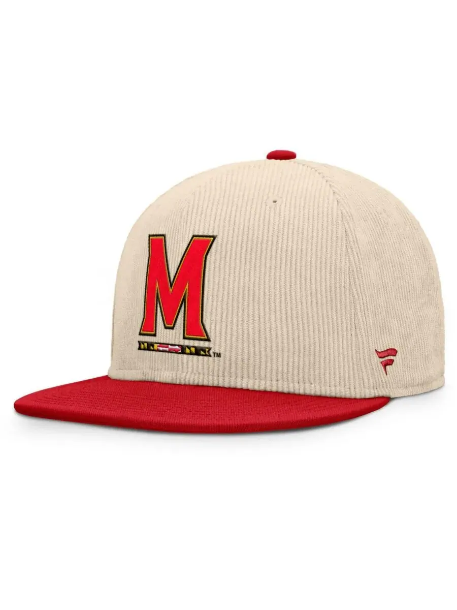 Fanatics Мужская бежевая бейсболка Maryland Terrapins Catcher Snapback — изображение 1 из 4, бежевый