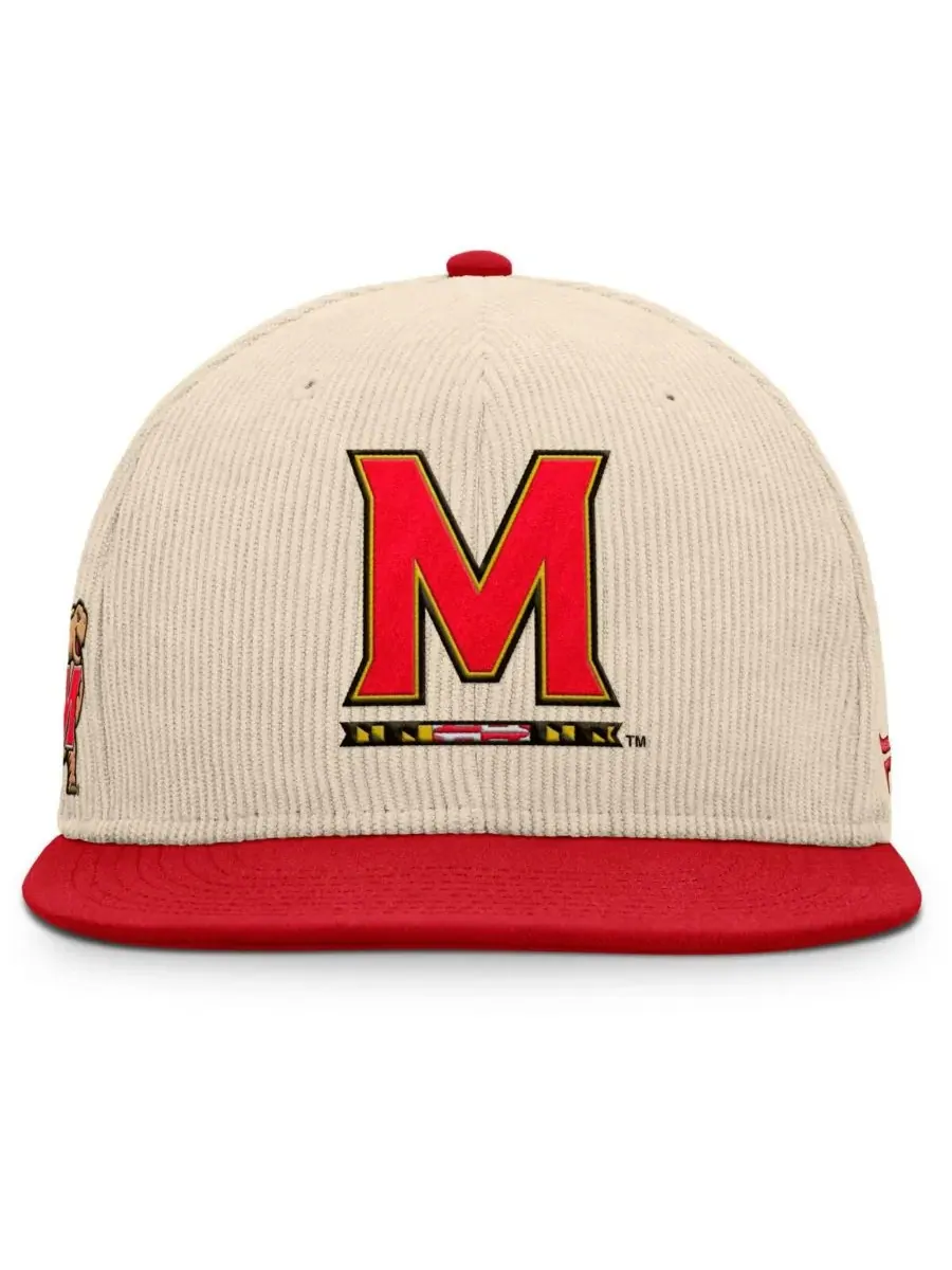 Fanatics Мужская бежевая бейсболка Maryland Terrapins Catcher Snapback — изображение 4 из 4, бежевый