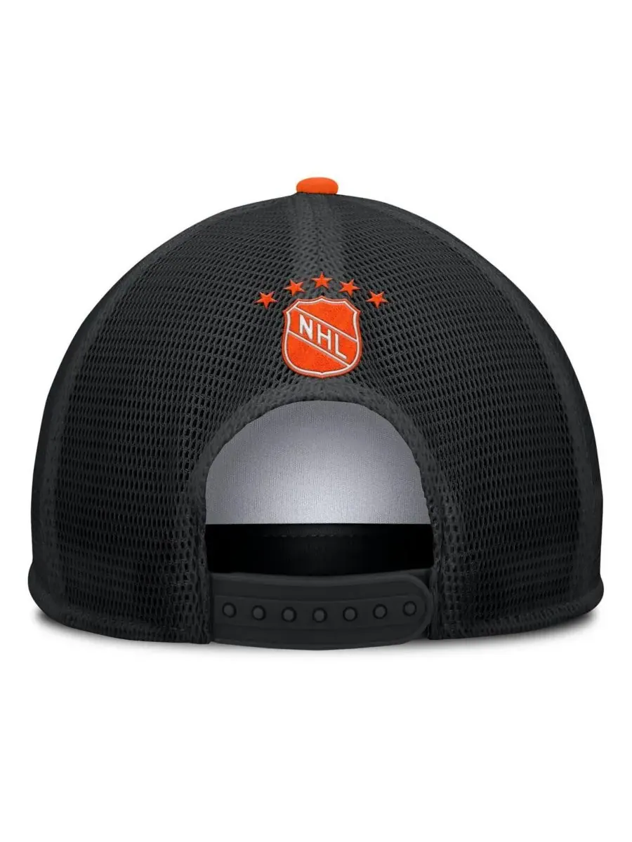 Fanatics Мужская бело-черная бейсболка Edmonton Oilers из коллекции Decades с застежкой-регулятором — изображение 2 из 3