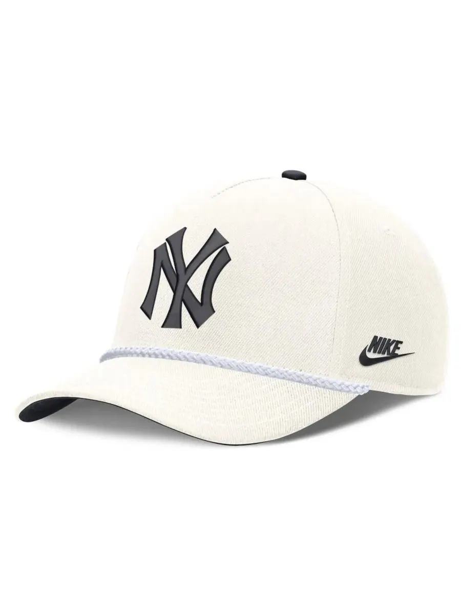 Кепка с козырьком с винтажным логотипом New York Yankees Cooperstown Rise Nike — изображение 1 из 5, бежевый