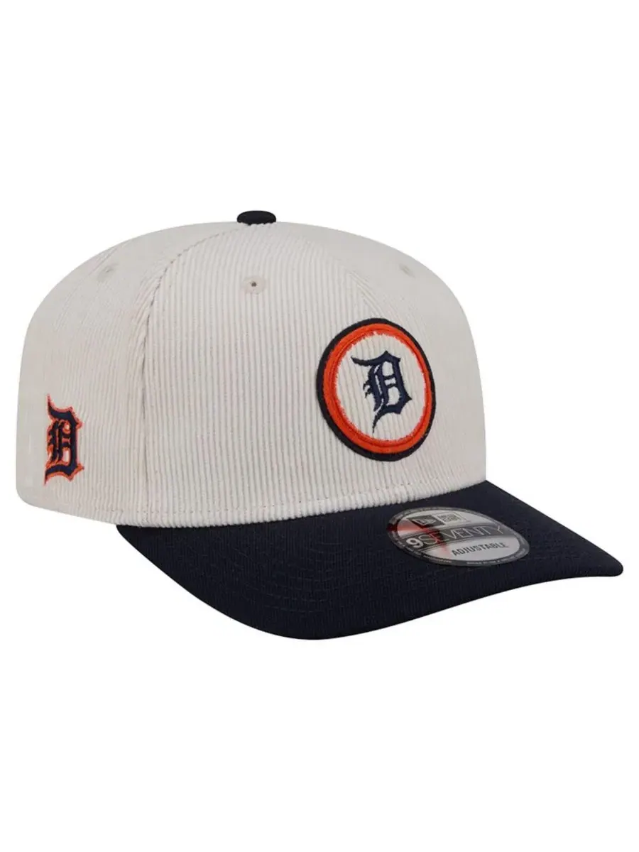 Бейсболка New Era Detroit Tigers 9SEVENTY — изображение 1 из 4, кремовый темно-синий