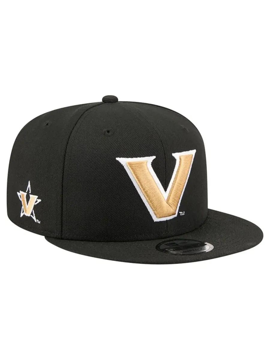 Кепка-снапбек с вышитым логотипом Vanderbilt Commodores New Era — изображение 1 из 5, черный