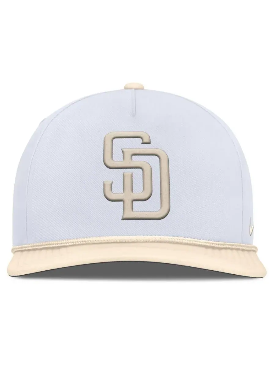 Nike Мужская бело-кремовая бейсболка San Diego Padres Pro Performance Snapback — изображение 2 из 4, белый кремовый