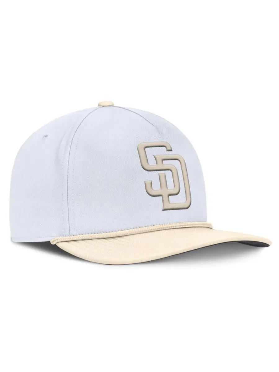 Nike Мужская бело-кремовая бейсболка San Diego Padres Pro Performance Snapback — изображение 3 из 4, белый кремовый