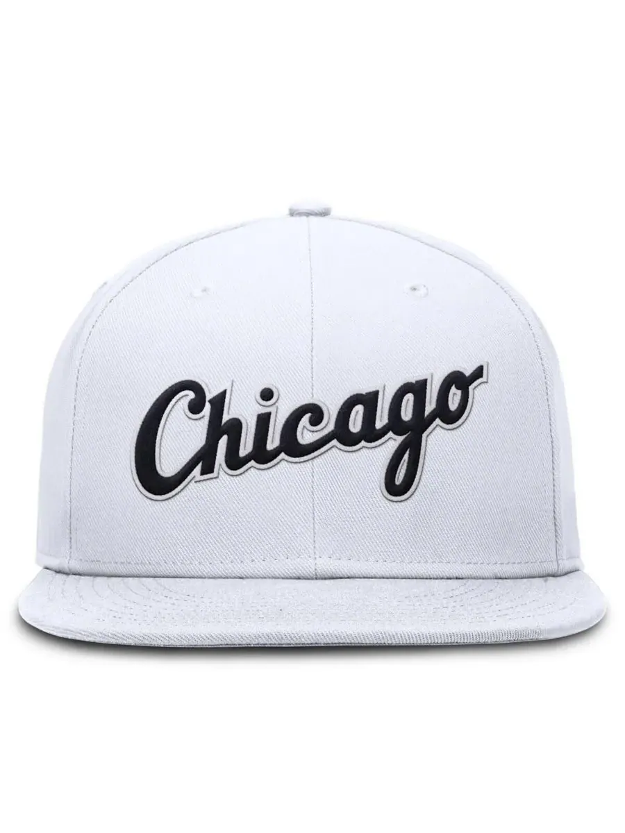 Nike Мужская белая бейсболка Chicago White Sox True Performance Fitted Hat — изображение 4 из 4, белый