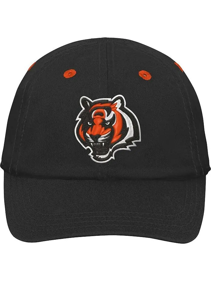 Черная гибкая шапка с напуском для мальчиков и девочек Cincinnati Bengals Team Outerstuff — изображение 2 из 3, черный