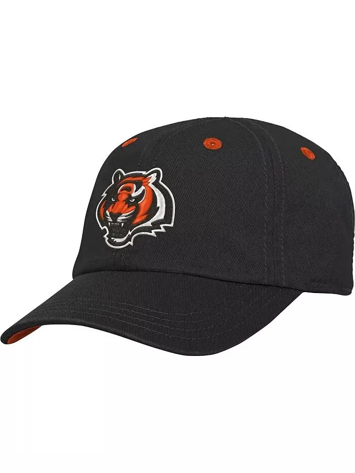 Черная шапка-ушанка Cincinnati Bengals Team Slouch Flex для мальчиков и девочек Outerstuff — изображение 1 из 3