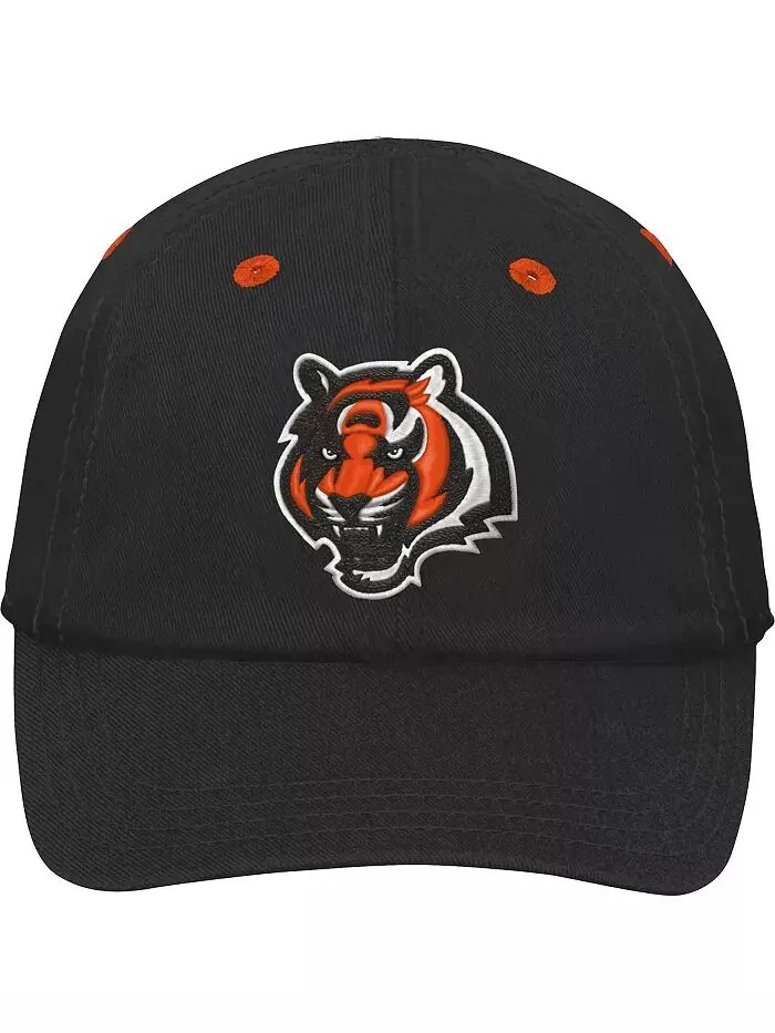 Черная шапка-ушанка Cincinnati Bengals Team Slouch Flex для мальчиков и девочек Outerstuff — изображение 2 из 3