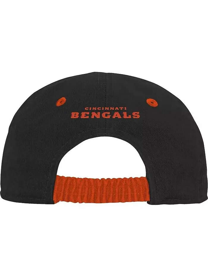 Черная шапка-ушанка Cincinnati Bengals Team Slouch Flex для мальчиков и девочек Outerstuff — изображение 3 из 3