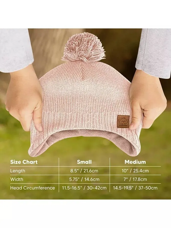 Muff Baby Beanie, Детская шапка для мальчиков, девочек, Зимние шапки для детей, новорожденных — изображение 9 из 9