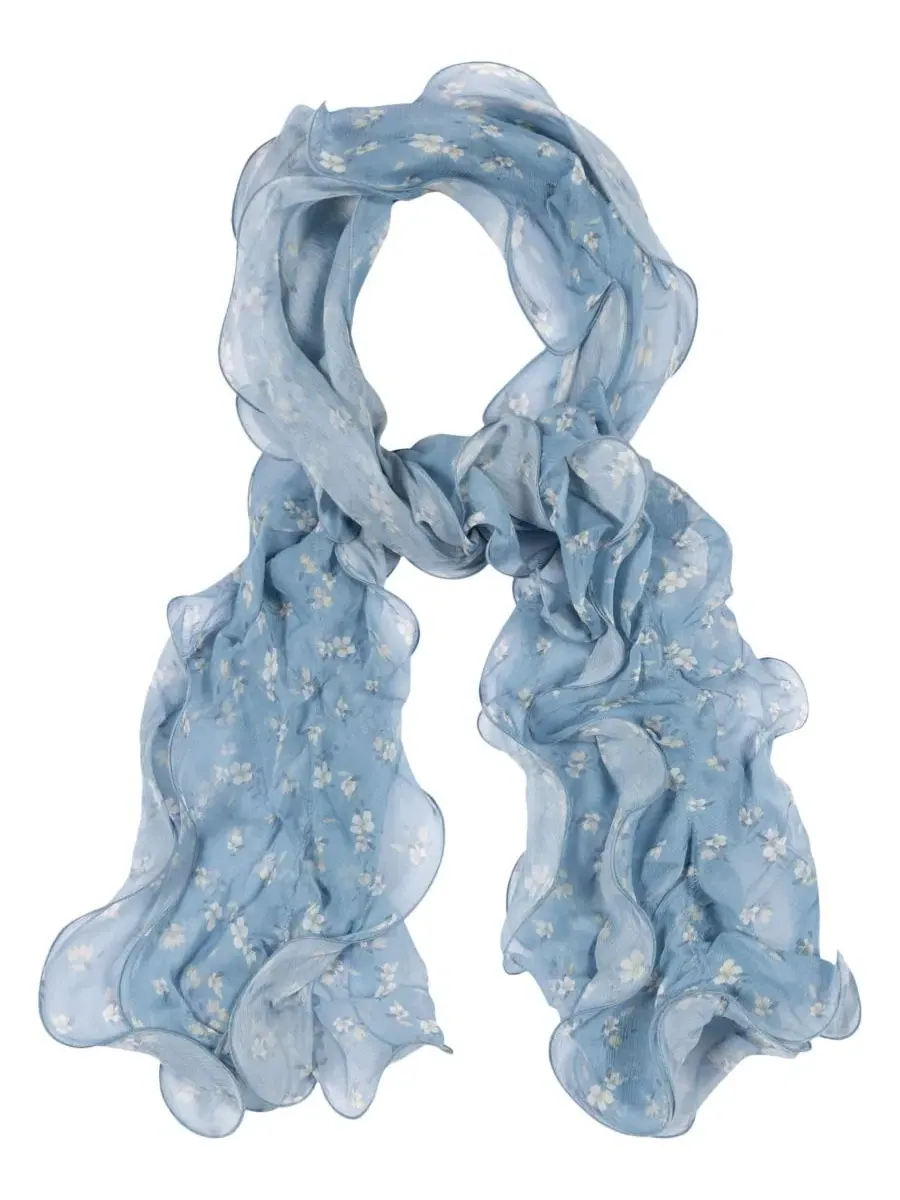 Шарф с двойной оборкой Floral Double Ruffle Lauren Ralph Lauren
