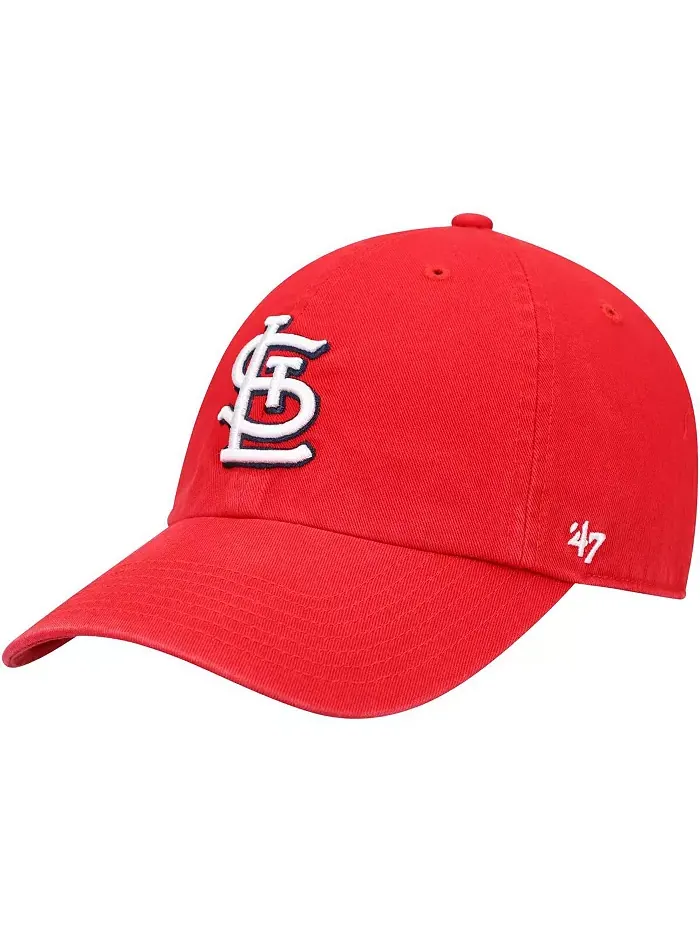 Кепка регулируемая с логотипом команды St. Louis Cardinals для подростков, красная '47 Brand — изображение 1 из 4