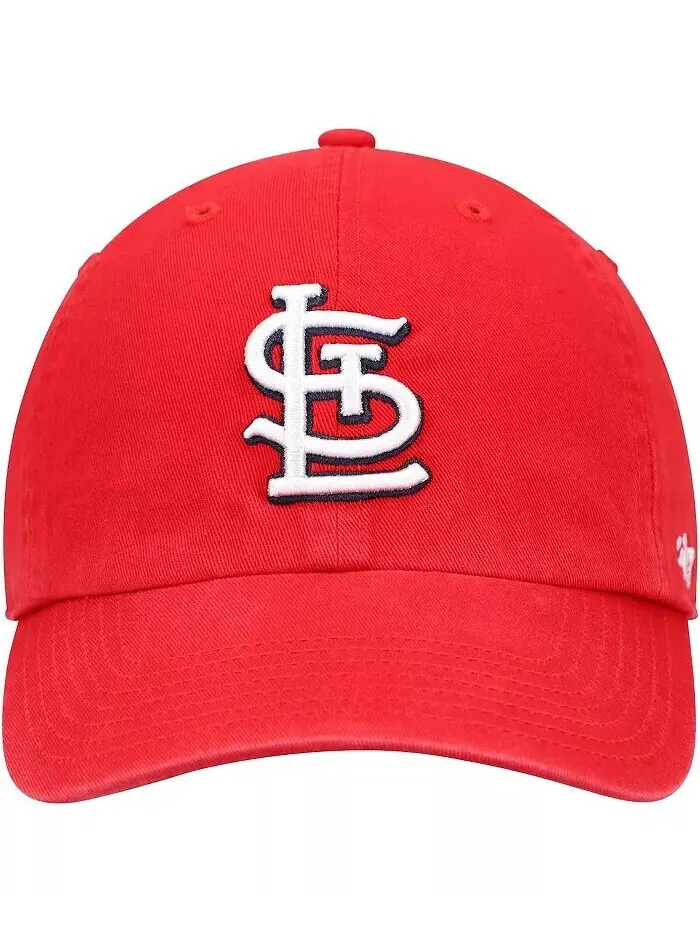 Красная регулируемая кепка с логотипом команды Big Boys St. Louis Cardinals '47 Brand — изображение 2 из 4, красный