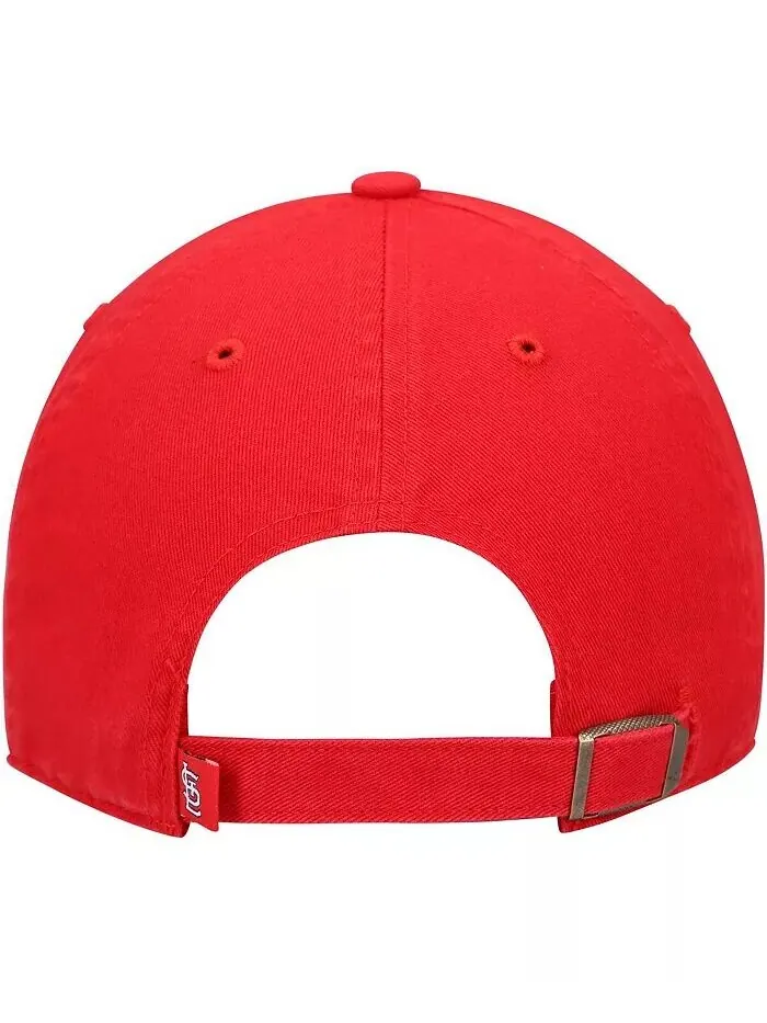 Красная регулируемая кепка с логотипом команды Big Boys St. Louis Cardinals '47 Brand — изображение 4 из 4, красный