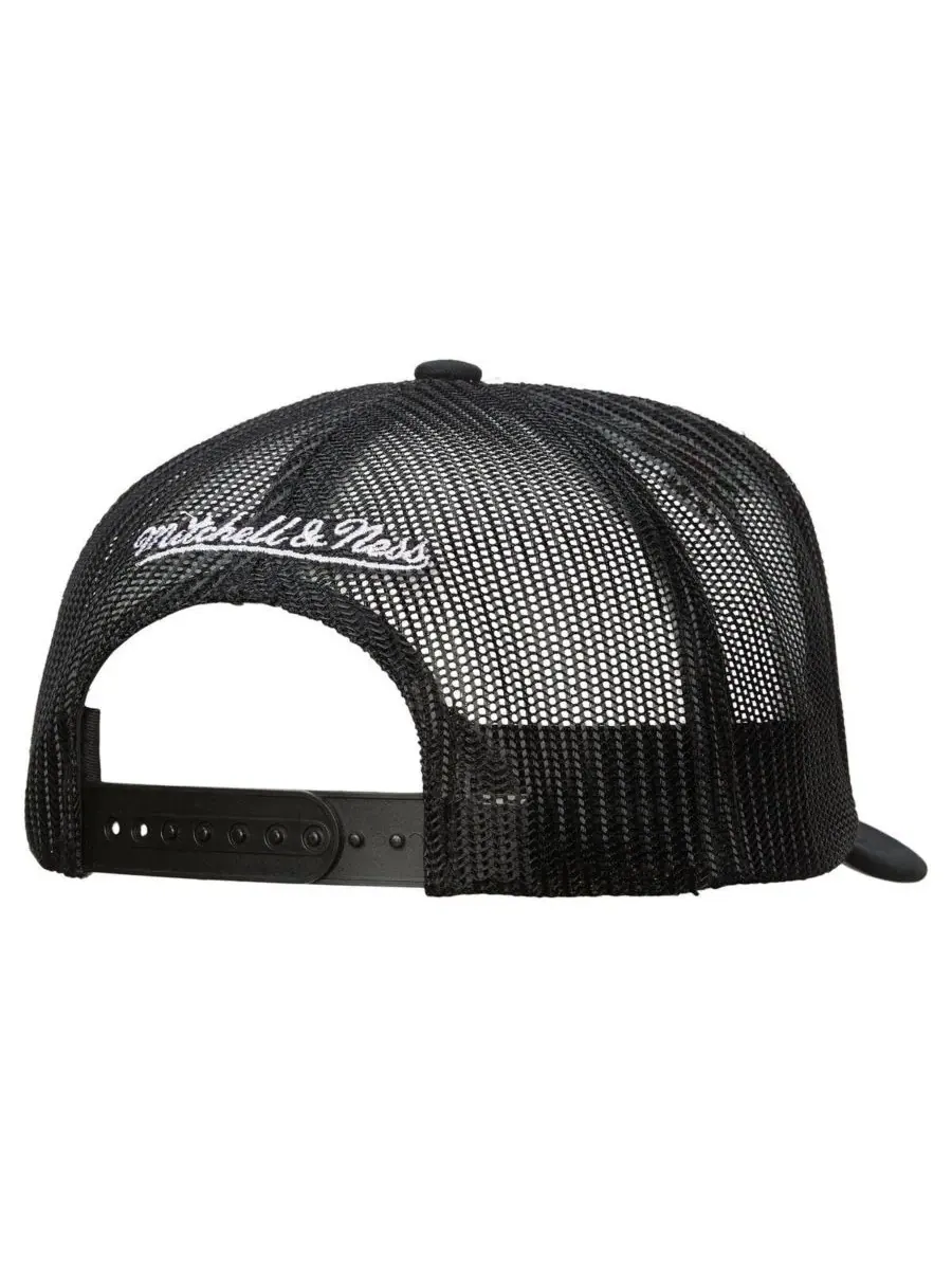 Mitchell & Ness Мужская регулируемая кепка-тракер Los Angeles Kings Gridlock белого/черного цвета — изображение 2 из 3