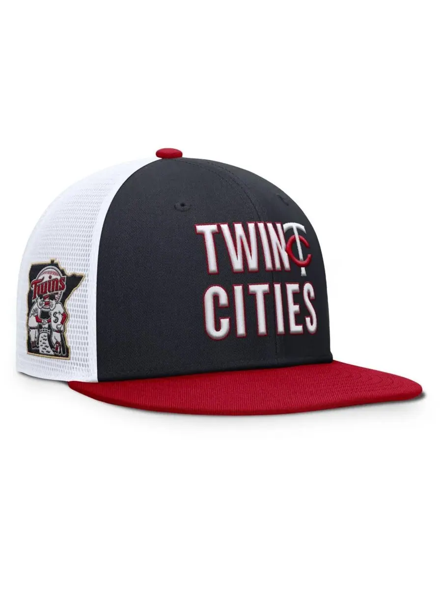 Nike Мужская темно-синяя бейсболка Minnesota Twins Pro Trucker Snapback — изображение 1 из 4, темно-синий