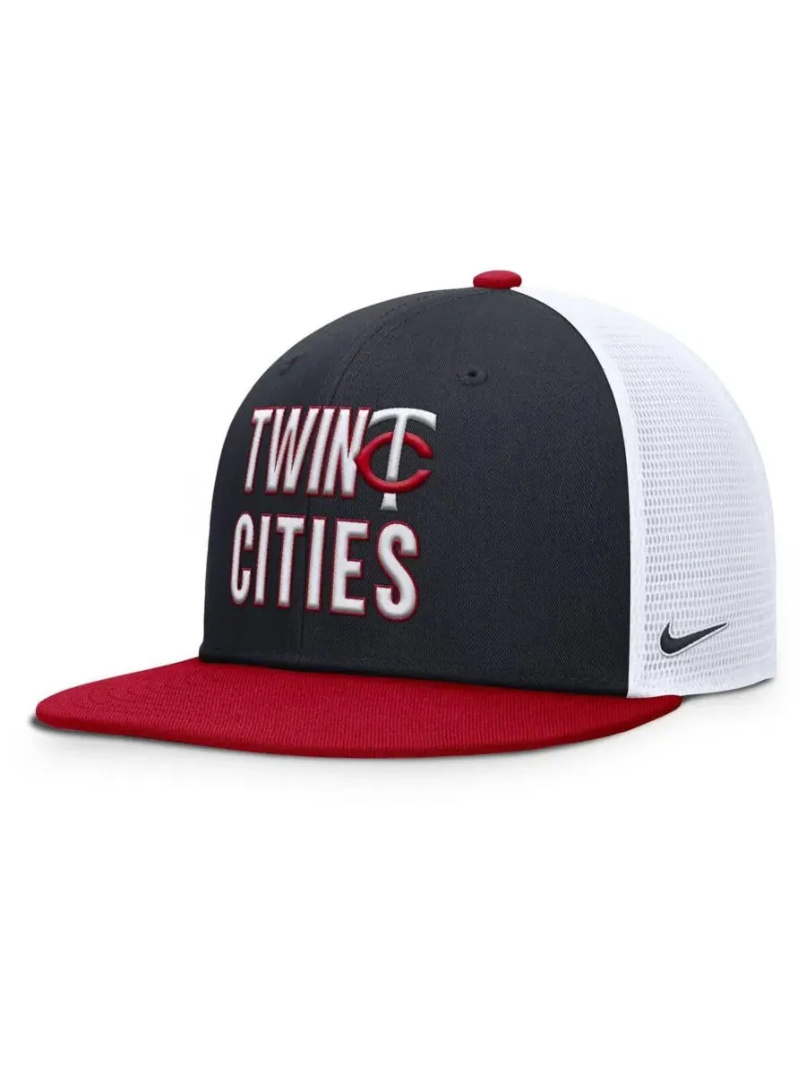 Nike Мужская темно-синяя бейсболка Minnesota Twins Pro Trucker Snapback — изображение 3 из 4, темно-синий