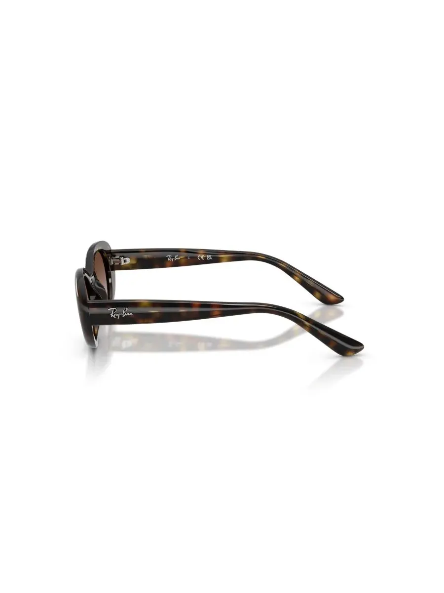 Детские солнцезащитные очки овальной формы, RB9141S Ray-Ban Jr — изображение 3 из 6, коричневый