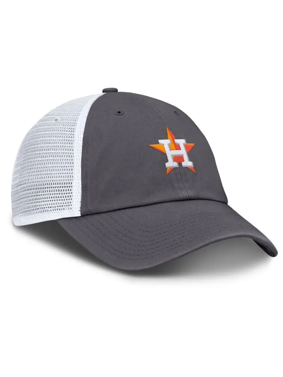 Nike Мужская серая регулируемая кепка-тракер с символикой команды Houston Astros — изображение 3 из 4, серый