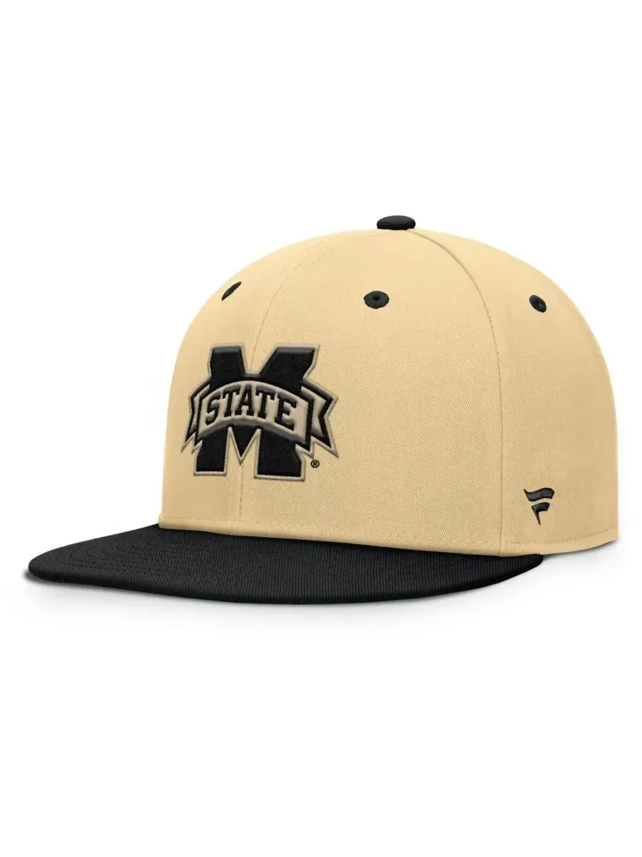 Fanatics Мужская бейсболка Balance Fitted цвета хаки/черный с символикой команды Mississippi State — изображение 1 из 4